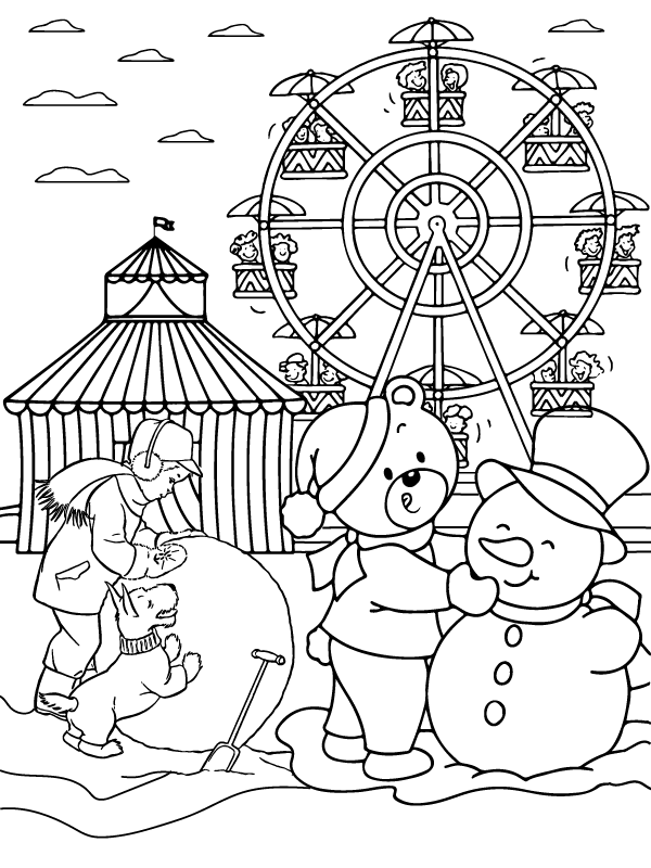 Faultless Winter Wonderland coloring page