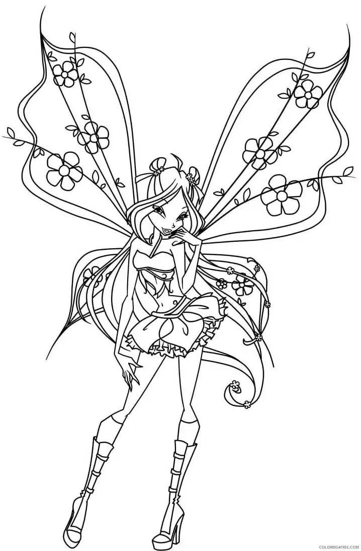 Winx Club Enchantix 1 Coloring Page - Free Printable Coloring Pages for ...