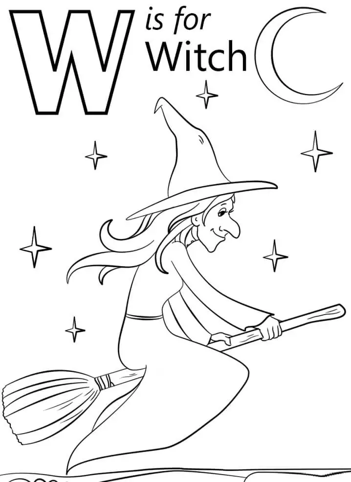 Witch Letter W