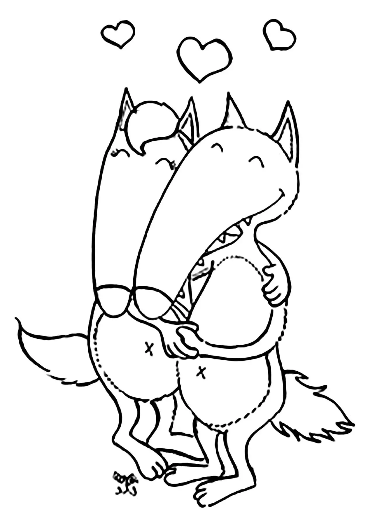 Printable Wolf Coloring Page - Free Printable Coloring Pages for Kids