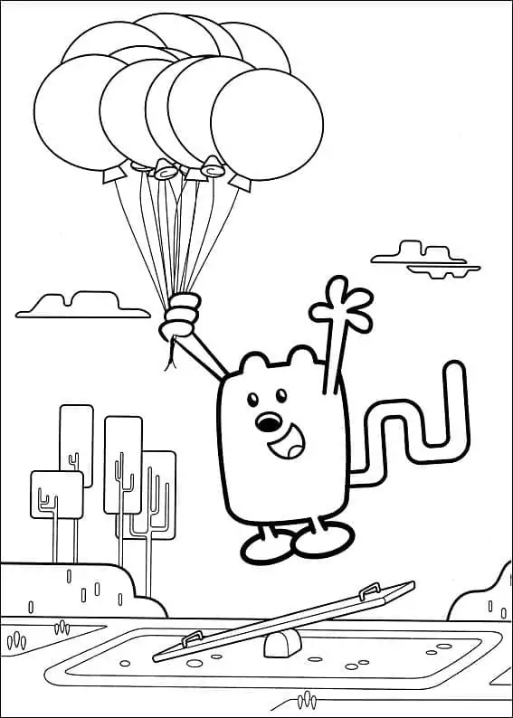 Wubbzy with Balloons