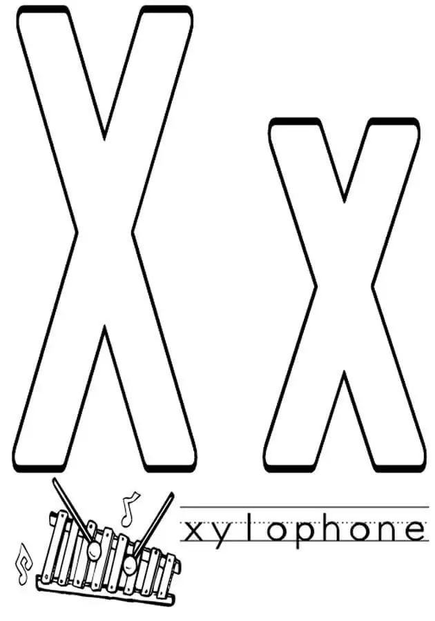 Xylophone Letter X 3