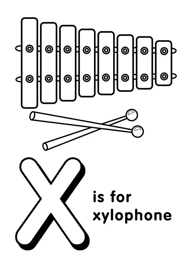Xylophone Letter X