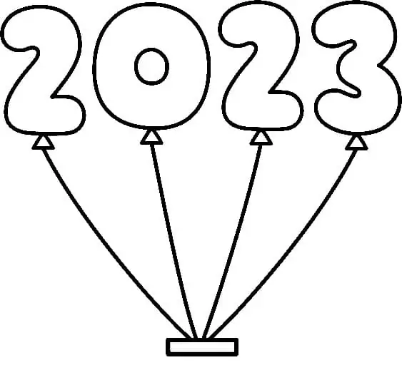 Year 2023 Balloons
