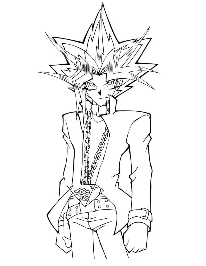 Yu-Gi-Oh 1 Coloring Page - Free Printable Coloring Pages for Kids