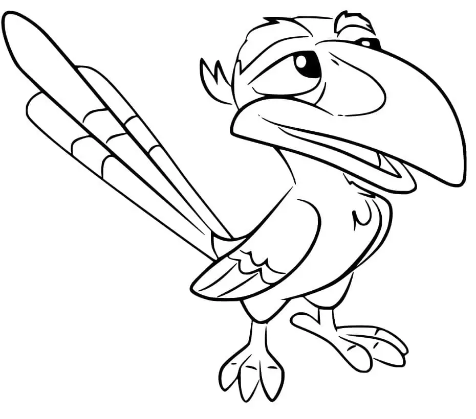 Zazu from The Lion Guard Coloring Page - Free Printable Coloring Pages ...