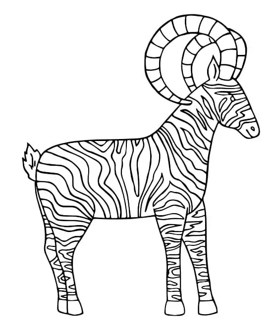 Zebra Goat Alebrijes