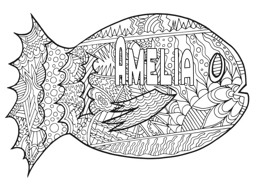Zentangle Fish Amelia