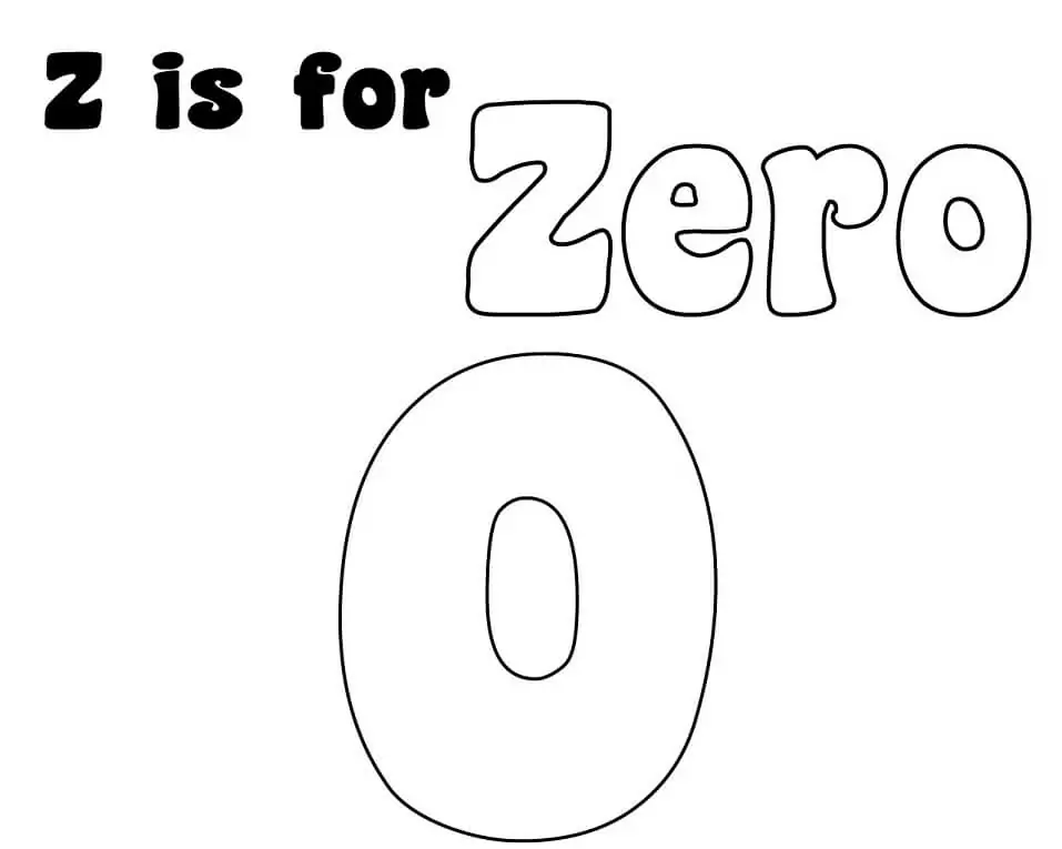 Zero Letter Z