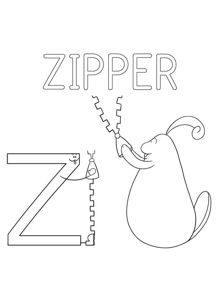 Zipper Letter Z 2