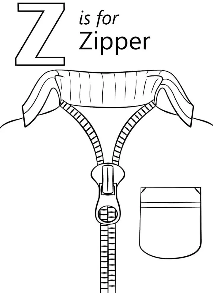 Zipper Letter Z