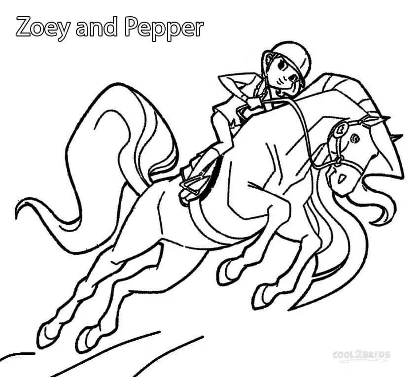 Zoey and Pepper from Horseland