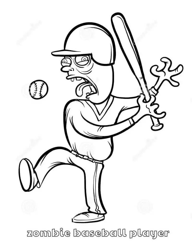 Zombie Baseball Player