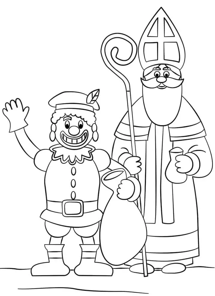 Zwarte Piet and Saint Nicholas