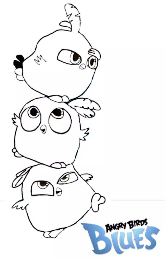 Angry Birds Coloring Page