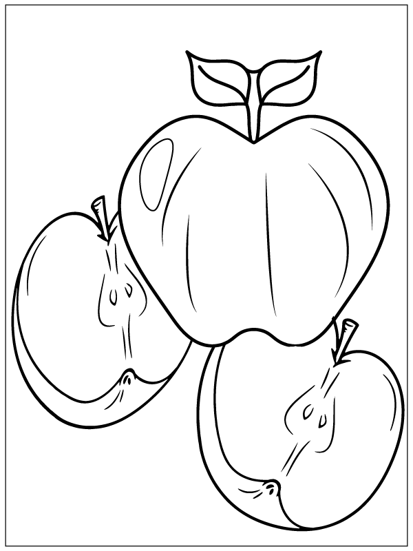 Apple Harvest Coloring Page - Free Printable Coloring Pages for Kids