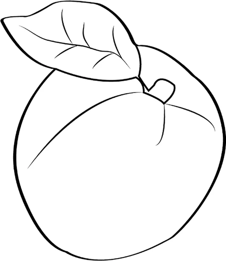 Apricot Coloring Page