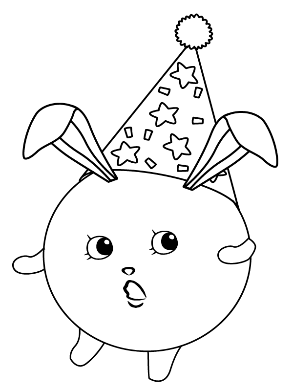 Sunny Bunnies Coloring Page