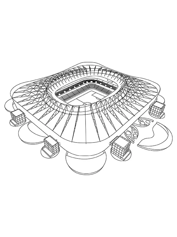 Small Football Stadium Coloring Page - Free Printable Coloring Pages ...