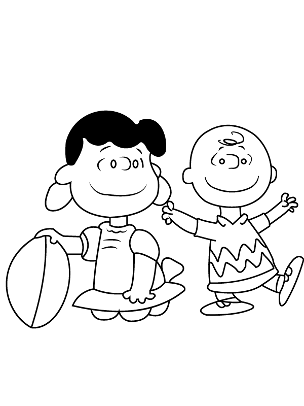 Charlie Brown Halloween Coloring Page