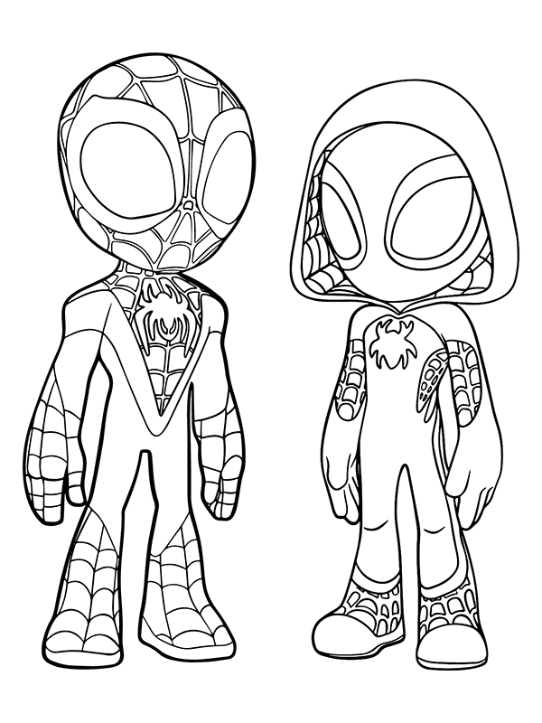Ghost Spider Gwen - Coloring Pages