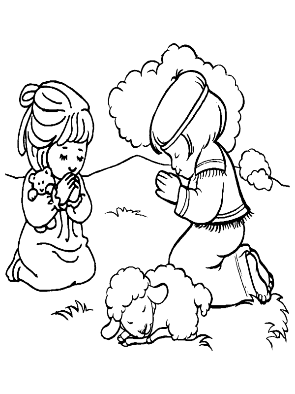 Jesus and Children - Coloring Pages