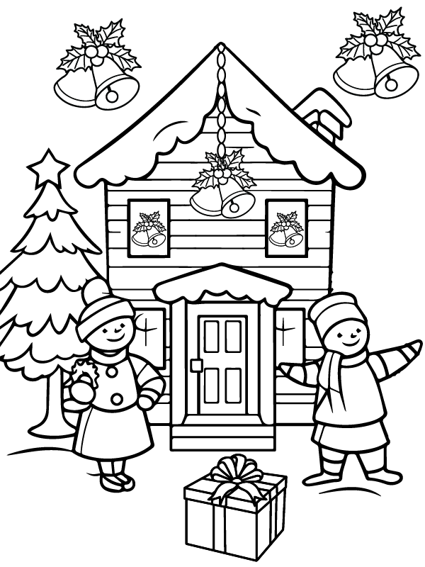 Christmas Bells Coloring Page