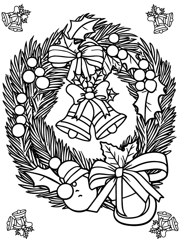 Christmas Bells - Coloring Pages