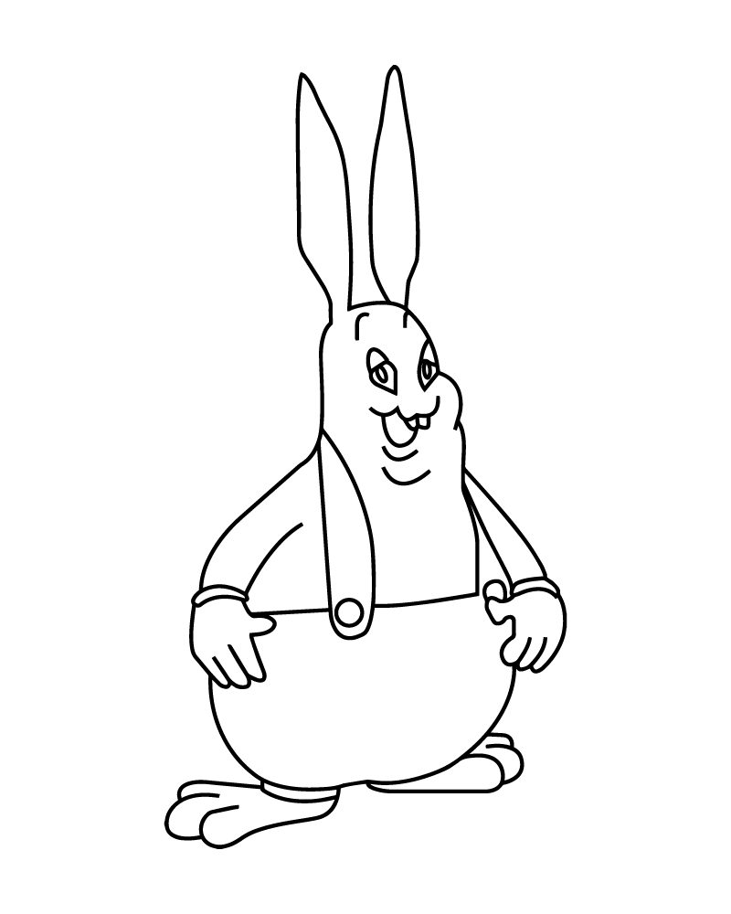 Big Chungus Coloring Page Notebook Computer Bags Case - vrogue.co