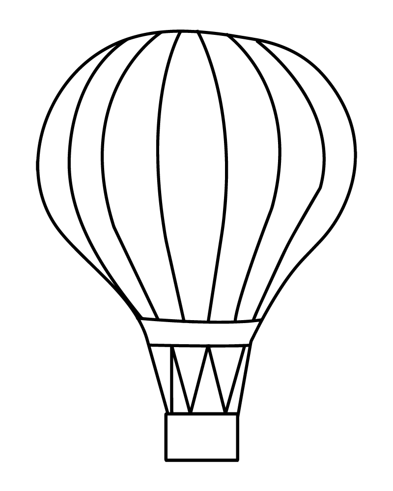 Circus Hot Air Balloon Coloring Page - Free Printable Coloring Pages ...