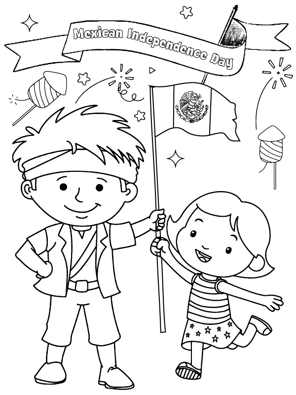 Mexican Independence Day - Coloring Pages