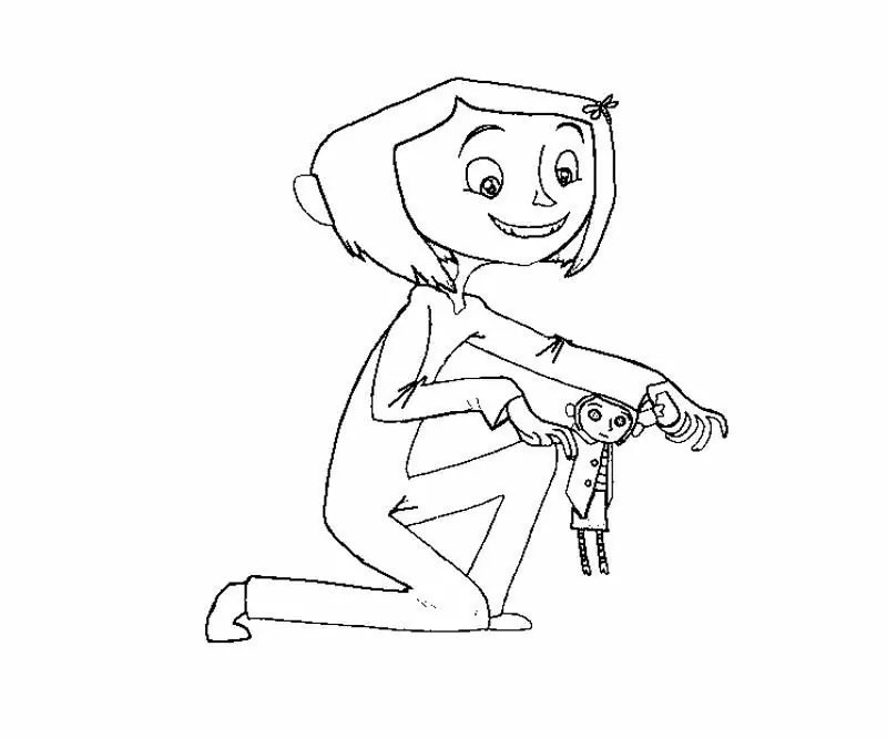 Coraline Coloring Page