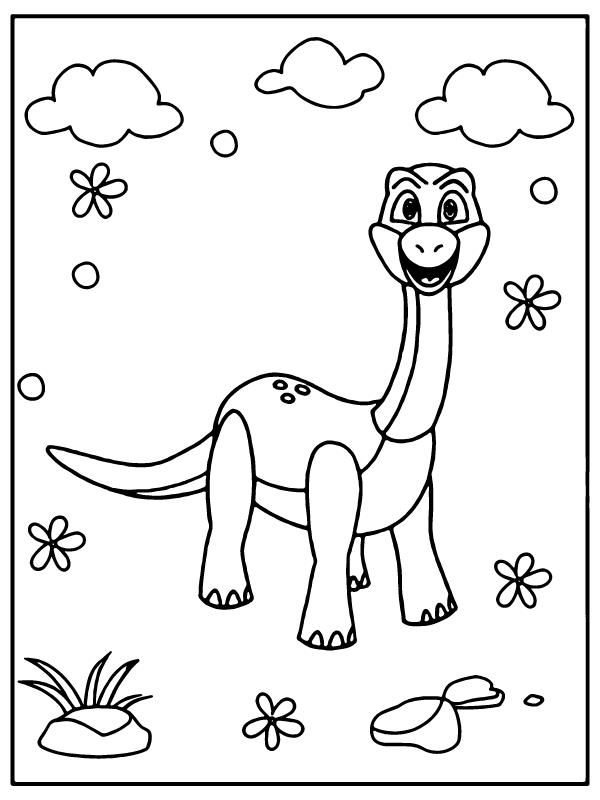 Color Bron The Dinosaur From Poppy Playtime Activity Page