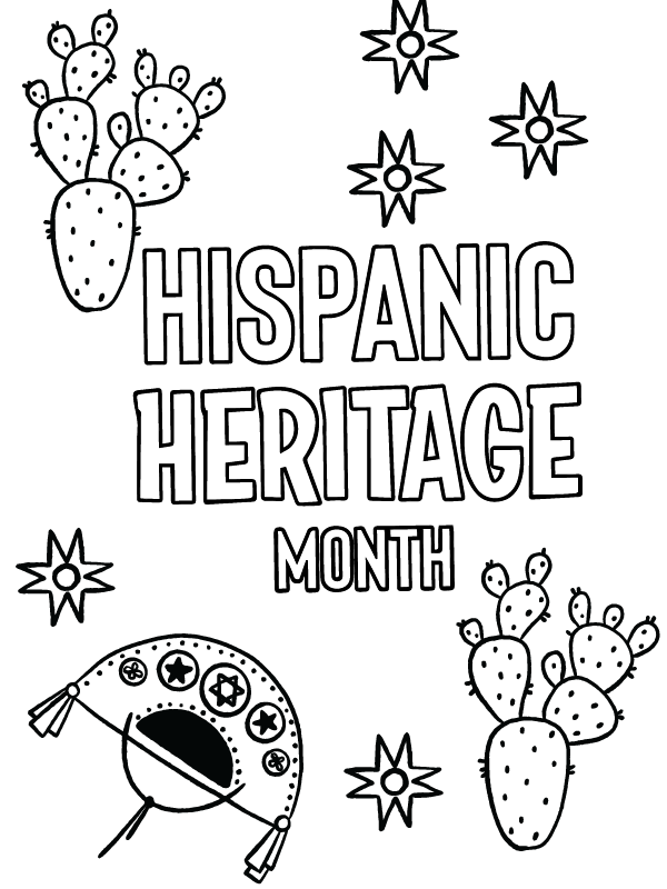 Cultural Richness of Hispanics Coloring Page - Free Printable Coloring ...