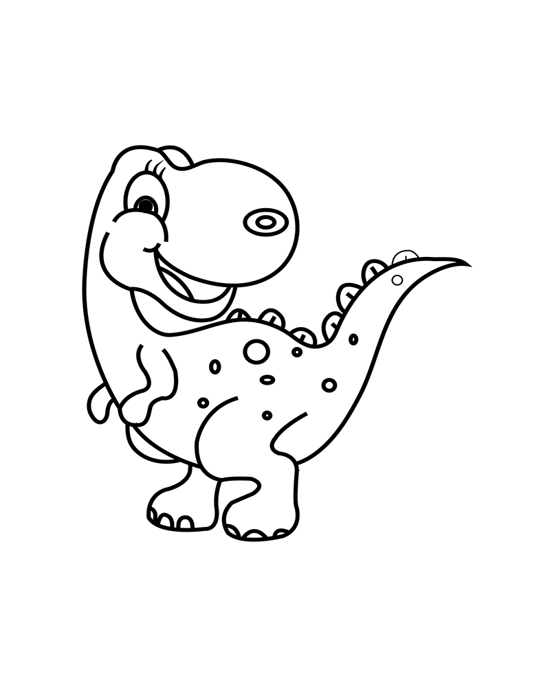 Dinosaur line Art