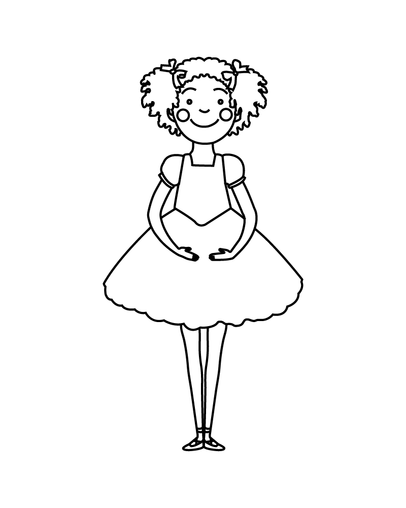 Easy Drawing Pinkalicious Coloring Page - Free Printable Coloring Pages