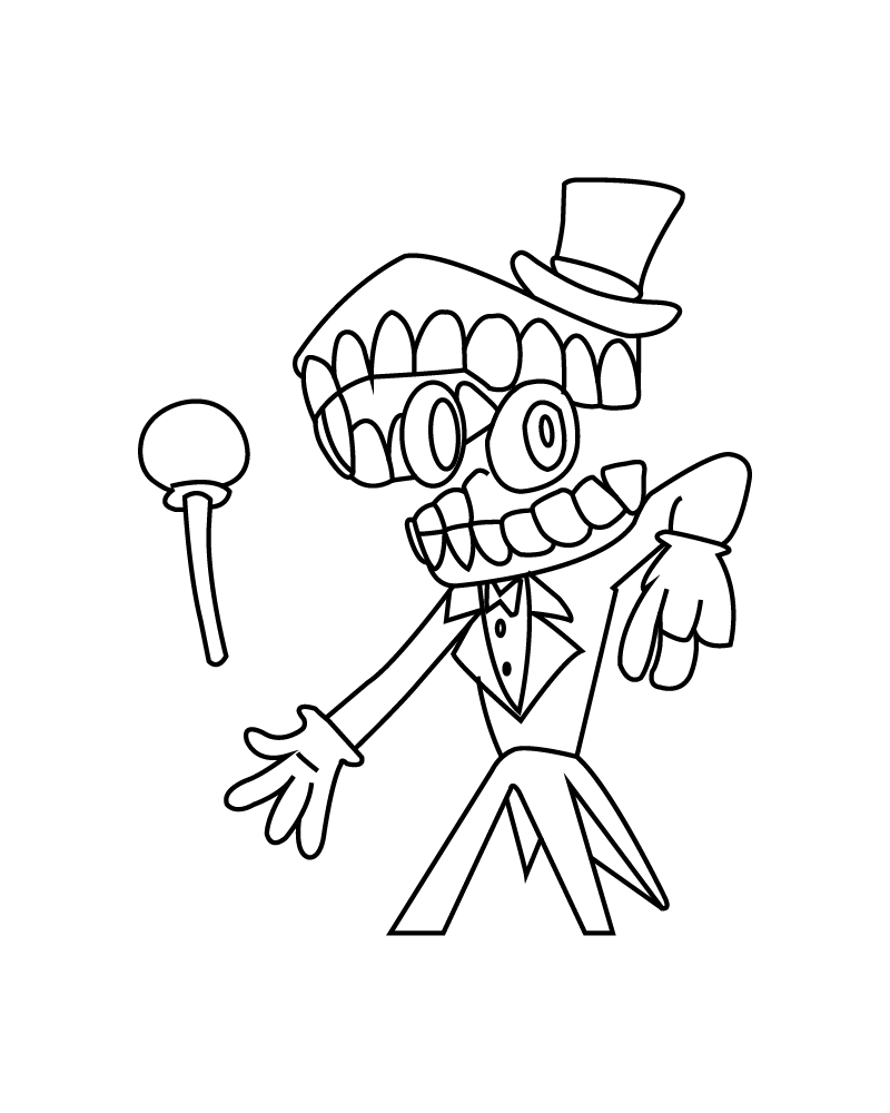 The Amazing Digital Circus - Coloring Pages