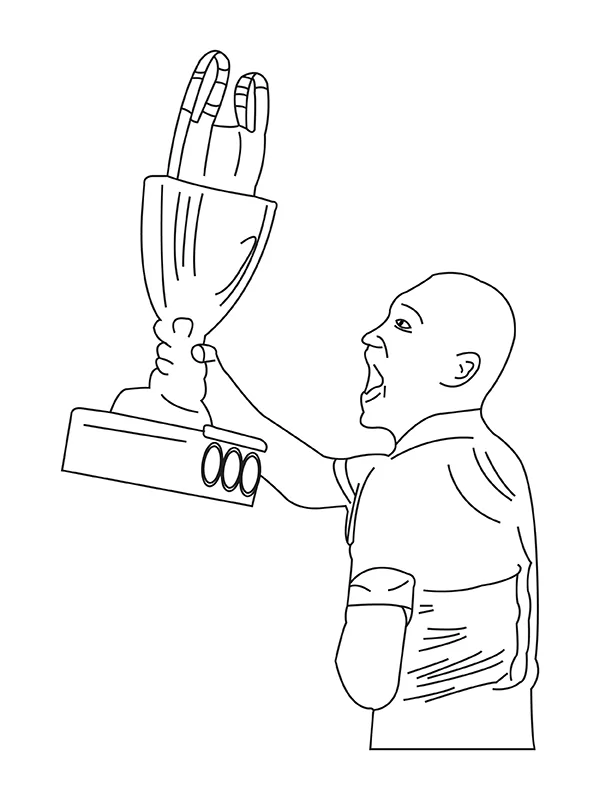 FiFA World Cup Trophies Coloring Page