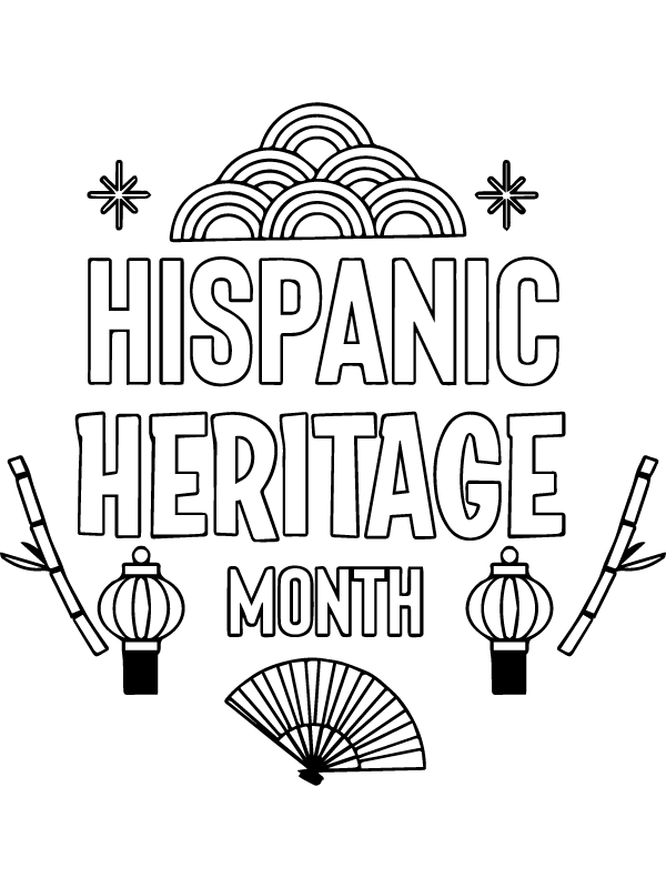Legacy of Hispanic Heritage Coloring Page - Free Printable Coloring ...