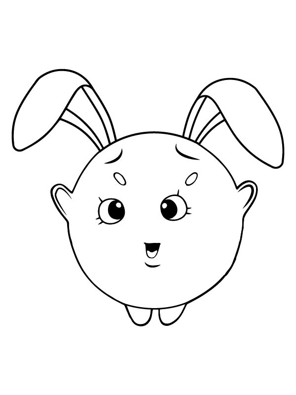 Sunny Bunnies Coloring Page