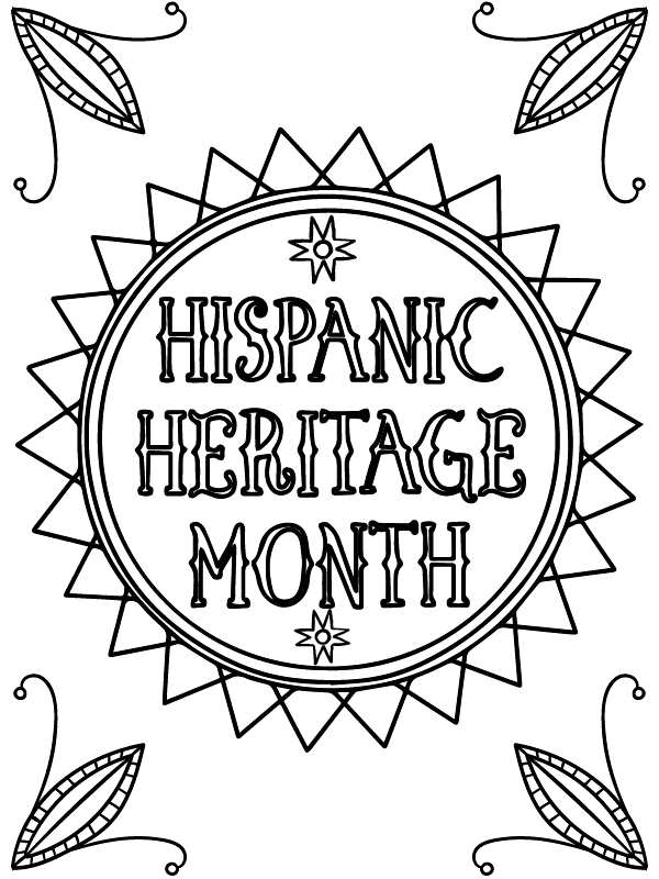 Hispanic Heritage Month Coloring Page