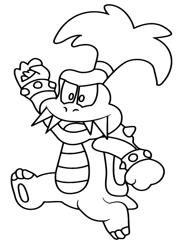 Blessed Baby Bowser Coloring Page - Free Printable Coloring Pages for Kids