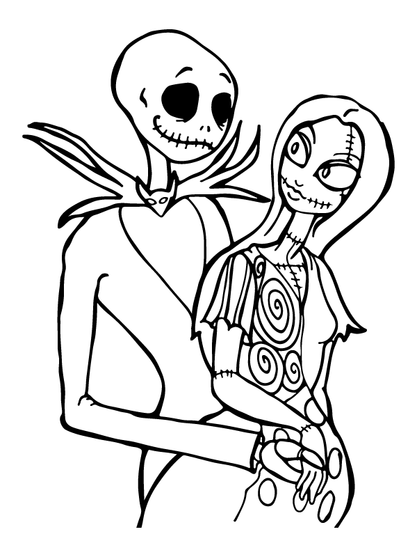 Jack Skellington Coloring Page