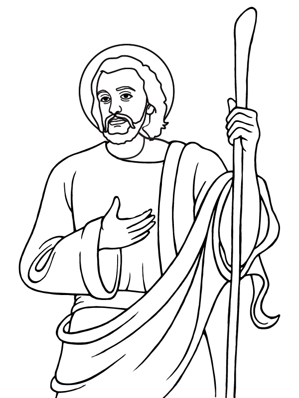 Thomas Disciple of Christ Coloring Page - Free Printable Coloring Pages ...