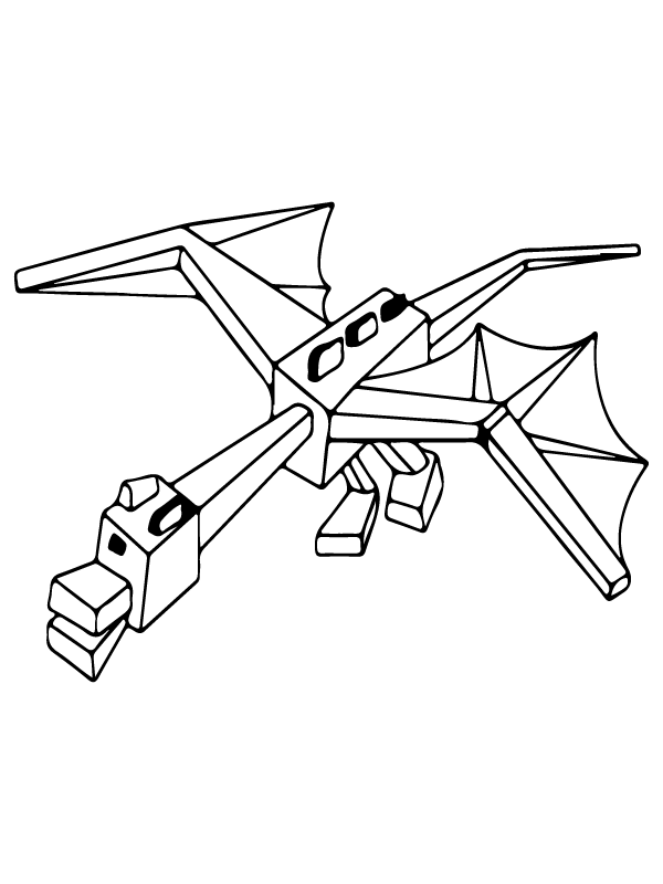 Sturdy Minecraft Dragon Coloring Page - Free Printable Coloring Pages ...