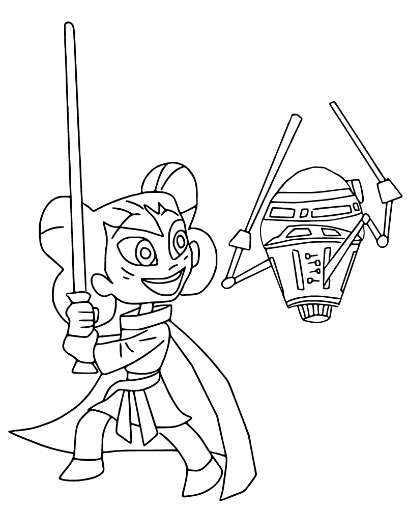 Kai of Star Wars: Young Jedi Adventures - Coloring Pages