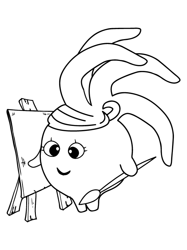 Sunny Bunnies Coloring Page