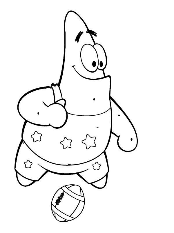 Patrick Star Coloring Page