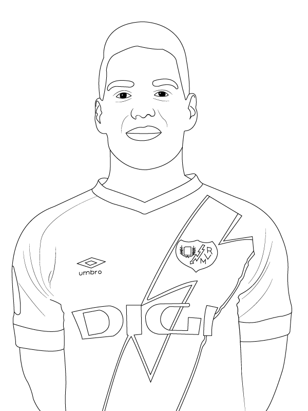 Radamel Falcao Injured Coloring Page - Free Printable Coloring Pages ...