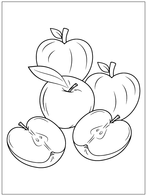 Apple Coloring Page